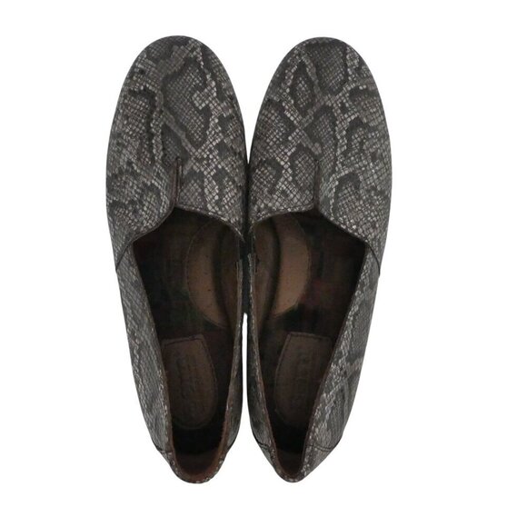 Born Sebra Brown Snakeskin Leather Comfort Loafers Flats Womens 8 - Picture 7 of 13